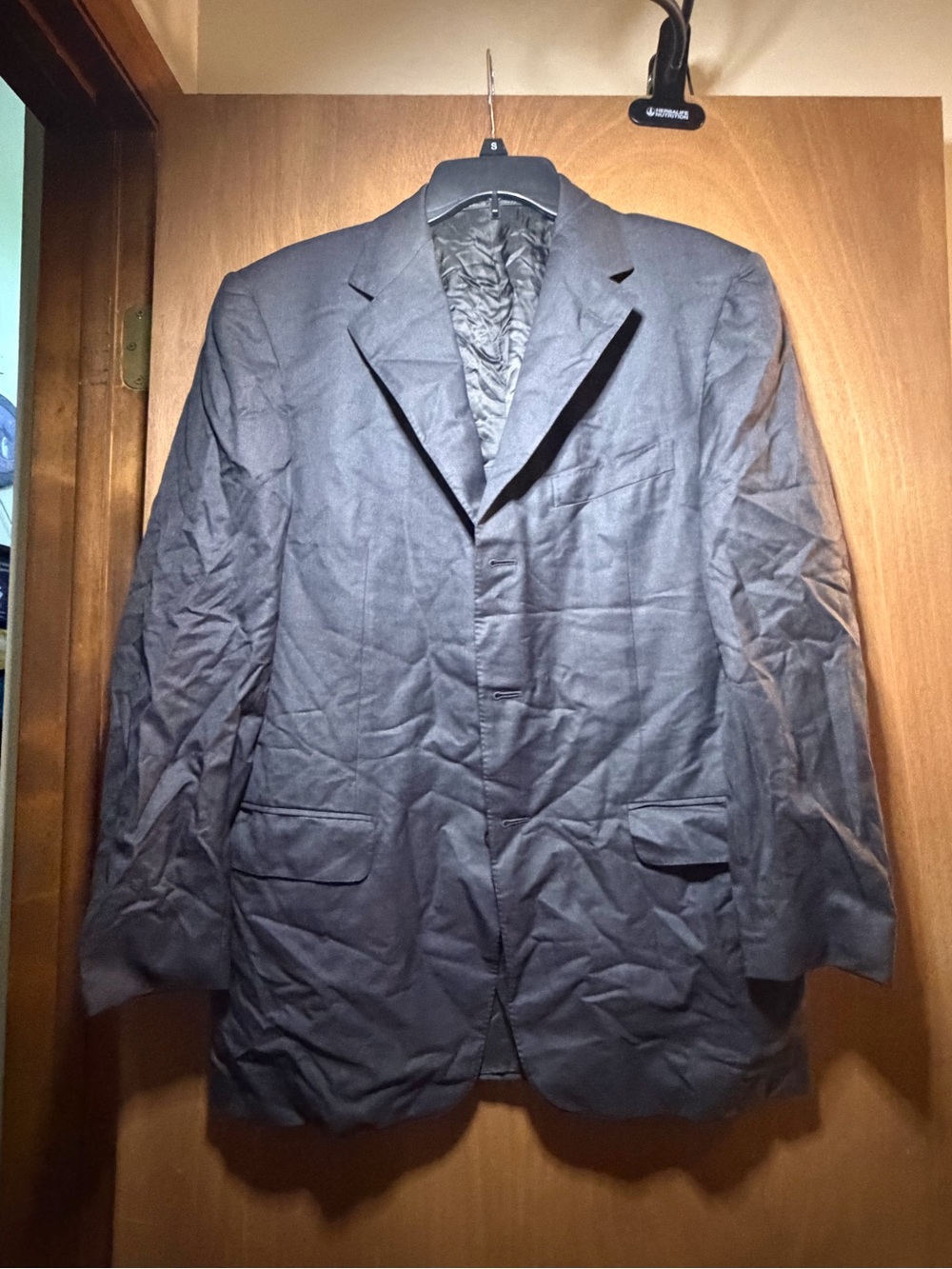 Saks Fifth Avenue Men’s Charcoal Blazer Ermenegildo Zegna 15 Milmil 15 3 Button